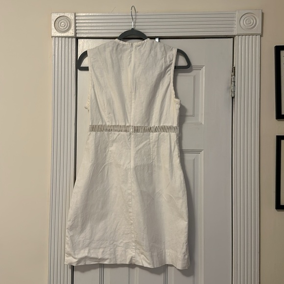 Staud “Cricket” White Linen Mini Dress - Picture 4 of 4